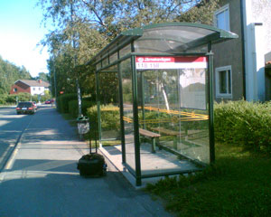 Bus stop in Nalsta